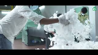 Absorbent cotton wool manufacturing machine amp manufacturing process by Amarnaathh eng 7708923666 [upl. by Brittain]