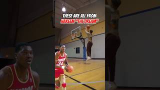 TOP 5 POST MOVES TO STEAL FROM HAKEEM THE DREAM basketball [upl. by Bekelja801]