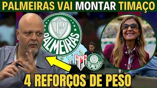 VAI MONTAR ESQUADRÃO PALMEIRAS VAI CONTRATAR 4 REFORÇOS DE PESO [upl. by Alleciram]