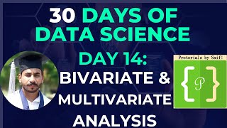 Day 14 Bivariate and Multivariate Analysis  Demonstration using Matplot [upl. by Ailalue]