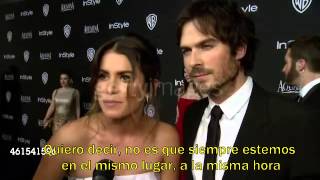 Ian Somerhalder y Nikki Reed entrevista  Golden Globes Sub español [upl. by Ahsieka]