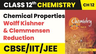 Chemical Properties  Wolff Kishner amp Clemmensen Reduction  Class 12 Chemistry Chapter 12 [upl. by Dacey]