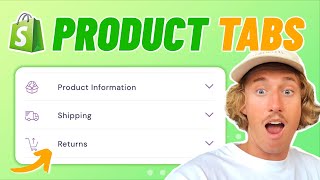 Add Product Tabs to Shopify in 2024  Easiest Way [upl. by Matilde]