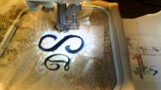 how to monogram using a embroidery machine [upl. by Anig]