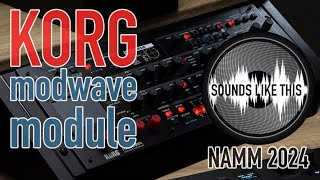 KORG Modwave  Riding the Presets at NAMM 2024 [upl. by Giffie]