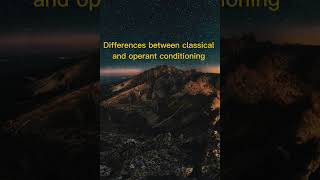 classical vs operant conditioning [upl. by Yelsha]