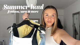 Summer Try on Haul ft Miaou Gia Zara amp More [upl. by Nwahsirhc]