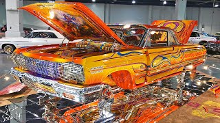 BEST LOWRIDERS in the World Classic Car SuperShow [upl. by Bashemeth]