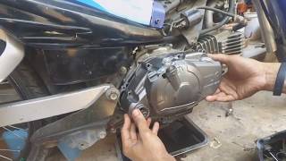 Yamaha TTR110 Manual Clutch Install  SemiManual [upl. by Dorkus]