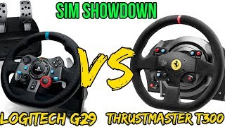 Thrustmaster T300 VS Logitech G29 Sim Battle [upl. by Maclean]