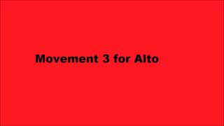 Gloria  3rd Movement for Alto [upl. by Pentheas]