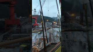 Ships Deck in Drydock viralvideo shipyard shorts [upl. by Onirotciv]