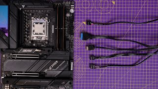 Where to connect PC case cables power cables and more  computer wiring tips [upl. by Ahsekin]