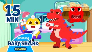 A Ayudar TRex🦖 con Tiburón Bebé🦈  Juegos Infantiles  Baby Shark en español [upl. by Croix]