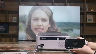 The Yaber V6 WiFi Bluetooth 1080P Portable Projector Review [upl. by Anival888]