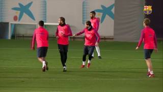 FC Barcelona training session Final session before Osasuna [upl. by Rosinski817]