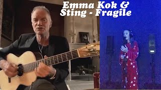 Emma Kok age 14 head to head with Sting singing Fragile [upl. by Ennael]