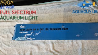 Full spectrum Aquarium Light Auto On Off LED Fish Tank Light with DimmerTimer by AQQA [upl. by Erich]