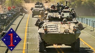 US Marines LAV25 armored vehicles during Deep Strike combat exercises [upl. by Waxman]