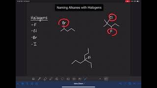 9 Naming alkanes with halogens [upl. by Hnaht]