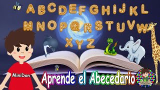 Aprende las letras del abecedario su sonido y animales Conoce a Abecedario en español para niños [upl. by Lolanthe339]