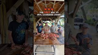 🦀 HOW LOUISIANA CRABBERS COOK CRABS [upl. by Ahsytal]