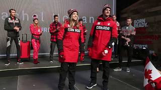 Team Canada unveils Pyeongchang Olympics apparel [upl. by Ainotal]