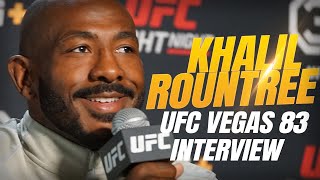 Khalil Rountree Jr talks short notice fight with Anthony Smith [upl. by Paolina]