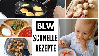 5 BLW REZEPTE UNSERE TOP SCHNELLE EINFACHE und GESUNDE REZEPTE für BABY  FINGERFOOD FÜR BABY [upl. by Cerelly]