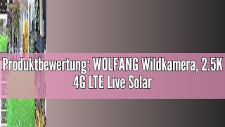 Produktbewertung WOLFANG Wildkamera 25K 4G LTE Live Solar Übertragung Wildkamera mit Handyübertra [upl. by Tadashi]