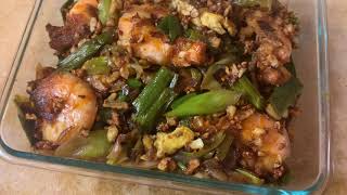 How to cook Leeks  Stir fry Leek with shrimp and eggs recipe [upl. by Manley71]