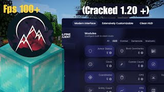 The new best Cracked Client For Minecraft  Alpine Client  Minecraft [upl. by Amiarom]