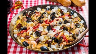 Paella Mixta Estilo México  exquisita receta [upl. by Ulphi]