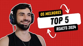 OS MELHORES TOP 5 REACTS 2024 MPOSSIVEL NÃO RIR [upl. by Haelem]