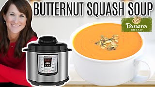 EASY 30 Minute Instant Pot Butternut Squash Soup  Panera COPYCAT Recipe [upl. by Det]