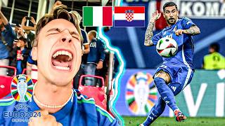 Croazia vs Italia  Europei vlog 🇭🇷🇮🇹  ZACCAGNI FA IMPAZZIRE GLI ITALIANI AL 98° MINUTO 😱 [upl. by Neirda]