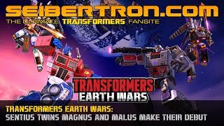 New Transformers Characters SENTIUS MAGNUS and SENTIUS MALUS in TRANSFORMERS EARTH WARS [upl. by Anetsirhc574]