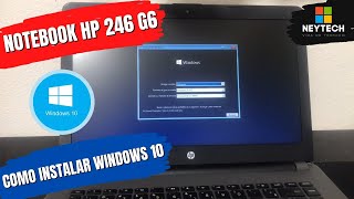 Como instalar o Windows no HP 246 G6 [upl. by Ellenij]