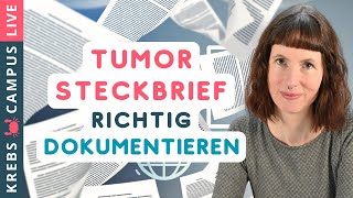 Tumoreigenschaften StagingSysteme Therapieoptionen Tumordokumentation  Krebs Campus Talk 3 [upl. by Annabela]