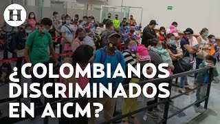 Turistas Colombianos denuncian discriminación en AICM fueron detenidos y regresados a su país [upl. by Aylmar]