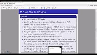 C01T02V03JN MiKTEX Uso de TEXworks [upl. by Asselem]