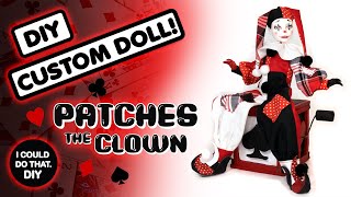 MONSTER HIGH REPAINT DIY CUSTOM DOLL  Patches The Clown [upl. by Irelav]