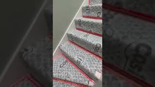 PREPPING FOR CARPET LIKE A PRO carpet flooring stairs homeimprovement diy shorts gripper [upl. by Doralia]