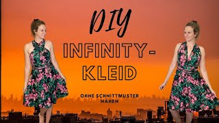 DIY Infinity Kleid ohne Schnittmuster nähen [upl. by Salena]