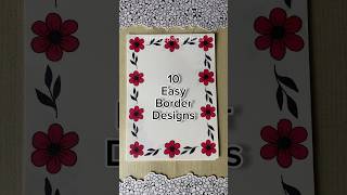 10 Easy front page design for school projects and idea note journals  Aesthetic Girl shorts howto [upl. by Longfellow874]