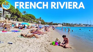 Beach Walk Saint Tropez  Cannes 4K 💛 Full Walking Tour September French Riviera 2023🧡 [upl. by Neenwahs]