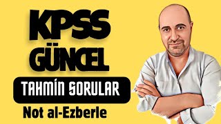 KPSS 2024 ÇIKABİLECEK TAHMİN 15 BİLGİ [upl. by Consuela]