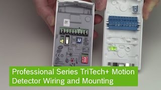 Bosch Professional Series TriTech Motion Detector Wiring and Mounting [upl. by Surtimed]