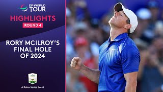 Rory McIlroy Birdies 18th to win 2024 DP World Tour Championship [upl. by Yoong895]