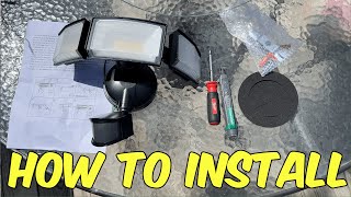 How to Install the 72W LUTEC Motion Sensor Floodlight [upl. by Yojenitsirk651]